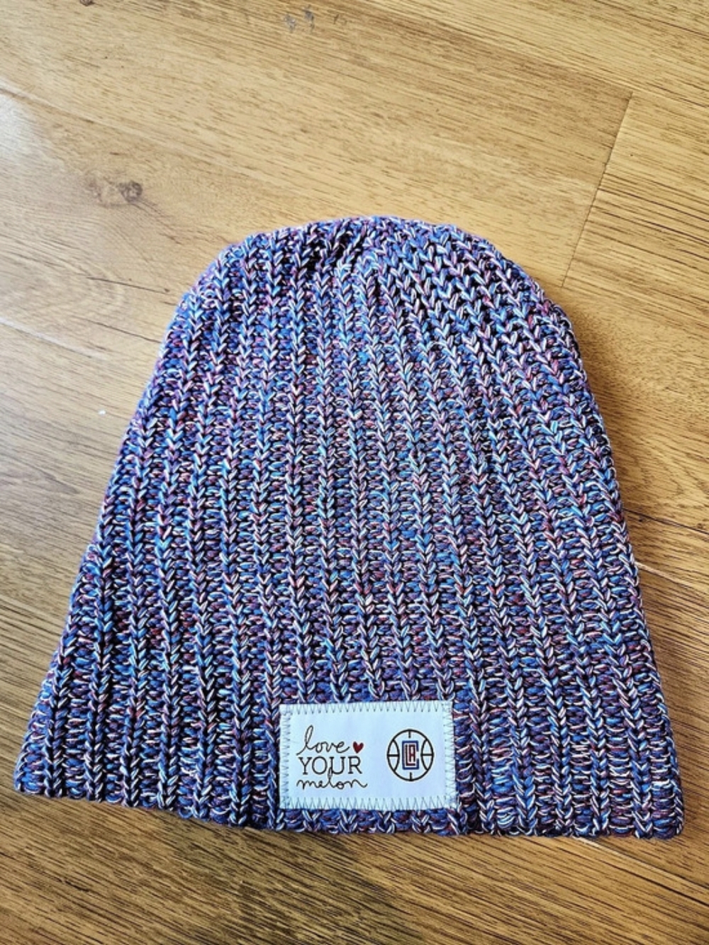 Love Your Melon LA Clippers Co-Branded Beanie Blue & Red